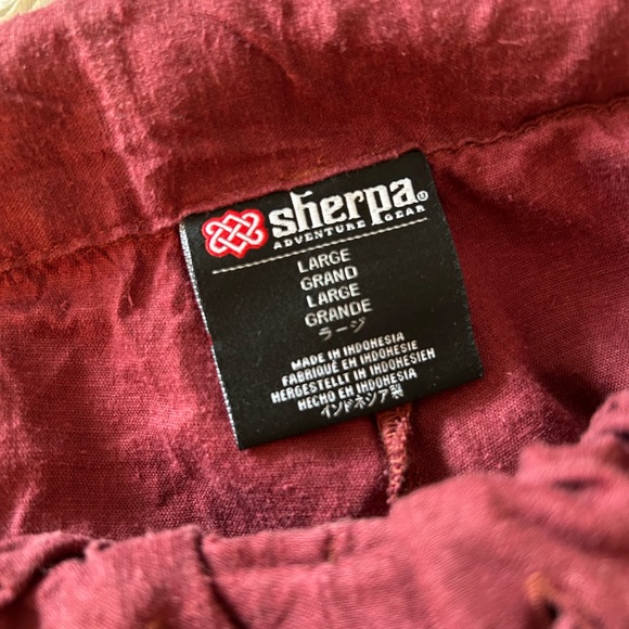 Red linen pants- Sherpa brand - Picture 3 of 3
